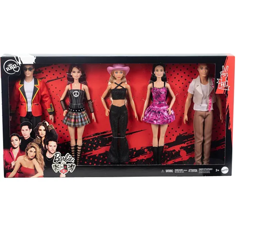 HXJ69 BARBIE RBD CONJUNTO COM 05 BONECAS