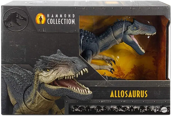 JCG13 JURASSIC WORLD FIGURA HAMMOND E ALLOSAURUS