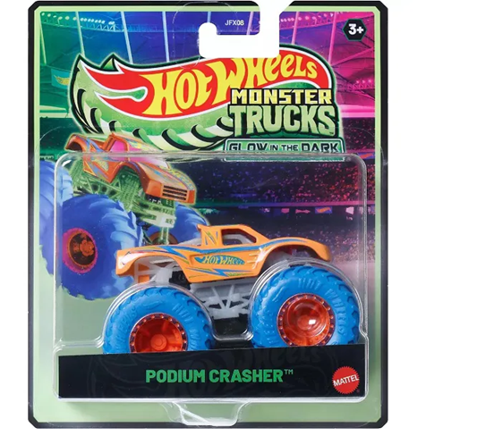 JFX08 HOT WHEELS MONSTER TRUCKS CARRO BRILHO NO ES