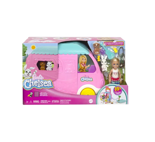 HNH90 BARBIE CHELSEA TRAILLER DE ACAMPAMENTO 2 EM