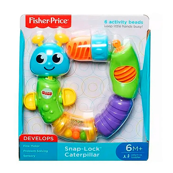 W9834 FISHER PRICE LAGARTINHA ENCAIXA E DESC