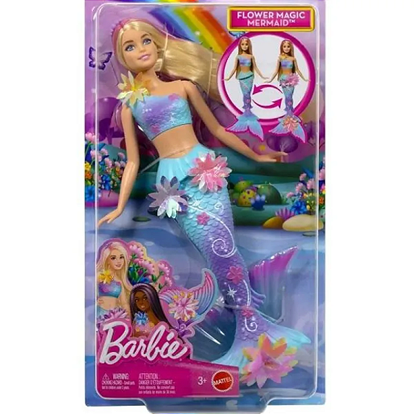 JDM72 BARBIE SEREIA MAGICA FLOR