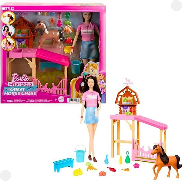 HXJ40 BARBIE THE GREAT HORSE CHASE CRIACAO DE CAVA
