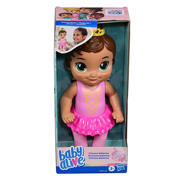 F9123 BONECA BABY ALIVE PRINC BAILARINA MORENA