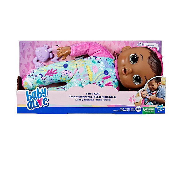 F7792 BONECA BABY ALIVE SOFT N CUTE BRNH