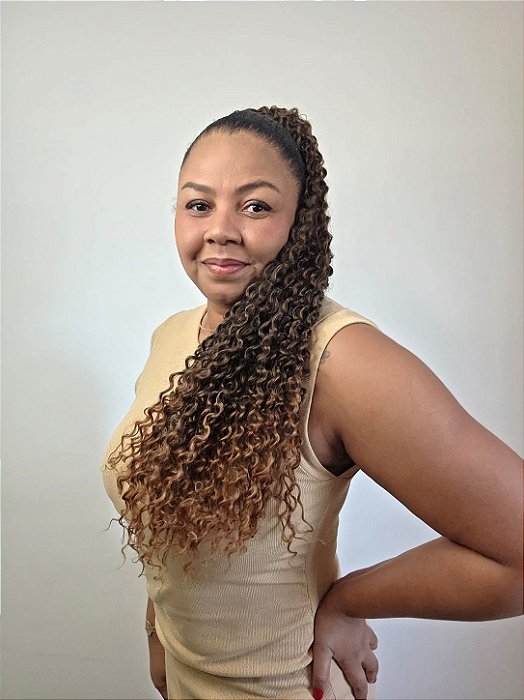 SERENA - Aplique 85cm Bioproteína | Morena Iluminada