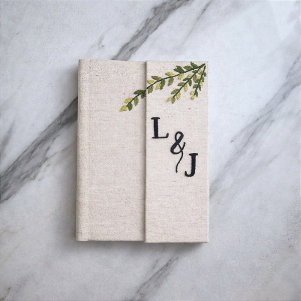 Mini álbum com imã premium - Linha Petit Aniversário de casamento