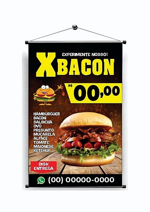 Banner Personalizado 90x50Cm