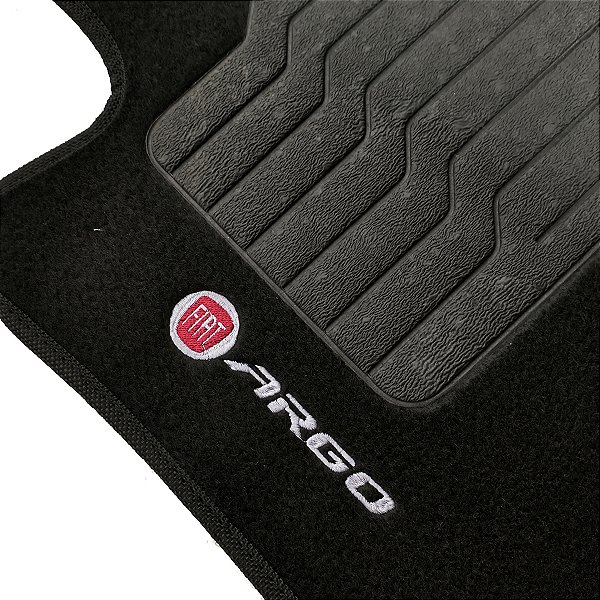 Jogo Tapete Carpete Automotivo Fiat Argo Preto 5 Peças