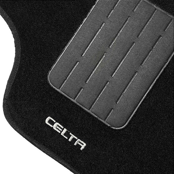 Jogo Tapete Carpete Automotivo Celta 2000 até 2014 Preto 5 Peças