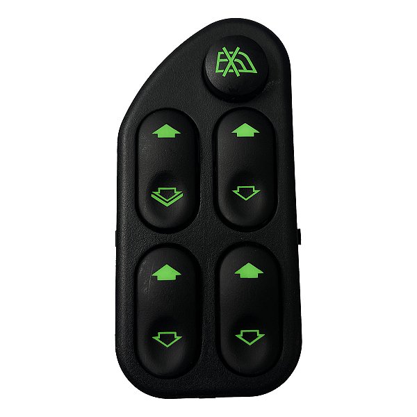 Botão interruptor vidro Elétrico Fiesta EcoSport Quadruplo