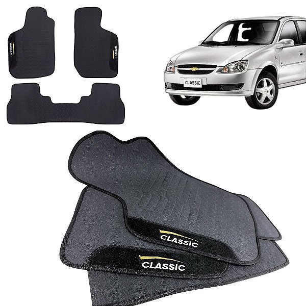 Tapete pra Carro Borracha Classic  2006 a 2016 3 Peças
