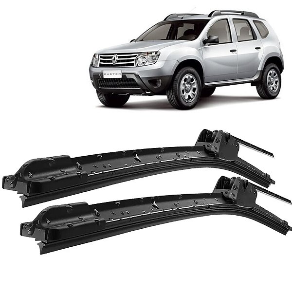 Par Palheta Limpador ParaBrisa Duster 2012 a 2020 Silicone
