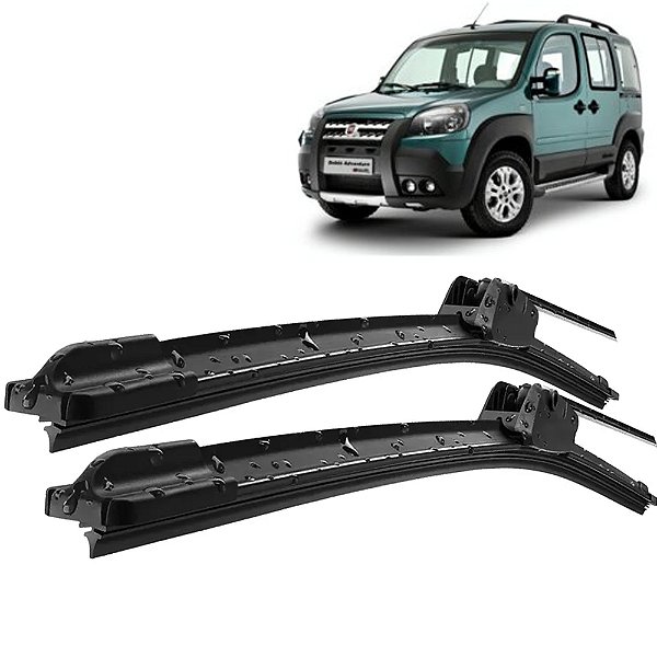 Par Palheta Limpador ParaBrisa Doblo 2010 A 2017 Silicone