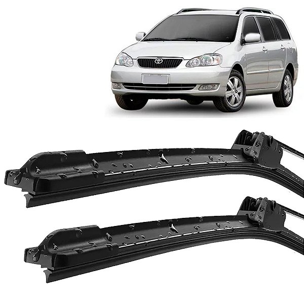 Par Palheta Limpador ParaBrisa Corolla Fielder 2004 05 2006 2007 2008 Silicone
