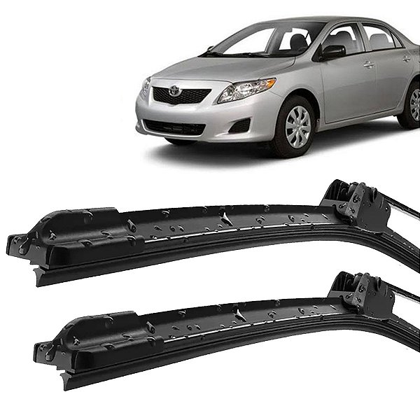 Par Palheta Limpador ParaBrisa Corolla 2008 2009 2010 2011 2012 2013 Silicone