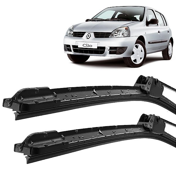 Par Palheta Limpador ParaBrisa Clio 1999 2000 01 02 03 04 05 06 07 08 09 10 11 12 13 Silicone