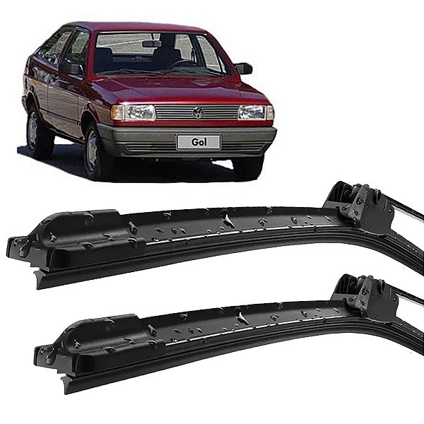 Par Palheta Limpador ParaBrisa Gol G1 1980 a 1991 Silicone