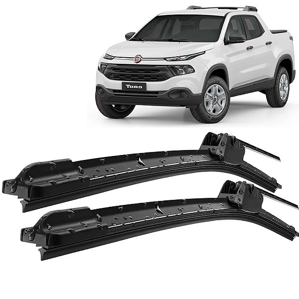Par Palheta Limpador ParaBrisa Fiat Toro 2016 a 2022