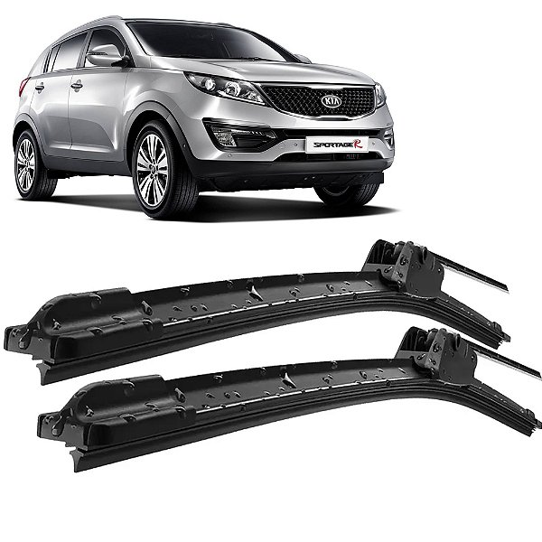 Par Palheta Limpador ParaBrisa Sportage 2011 a 2016 Silicone