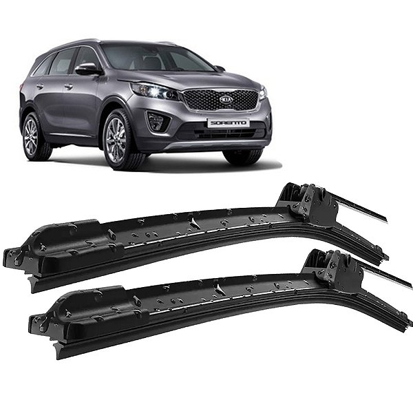 Par Palheta Limpador ParaBrisa Sorento 2016 a 2018 Silicone