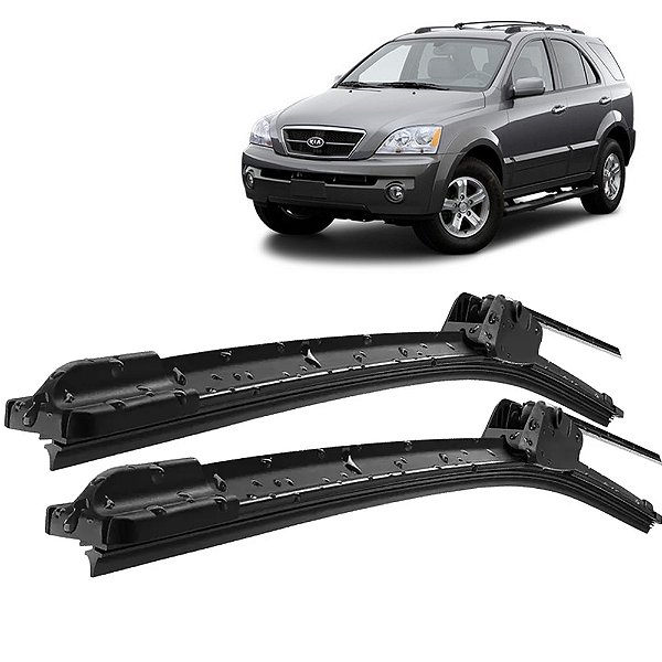 Par Palheta Limpador ParaBrisa Sorento 2003 a 2009 Silicone