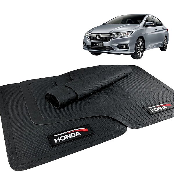 Jogo Tapete Automotivo Borracha  Honda City 2015/2021