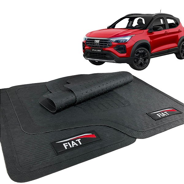 Jogo Tapete Automotivo Fiat Pulse Borracha com Logo