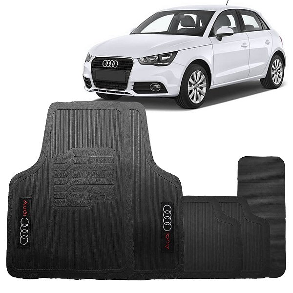 Jogo Tapete Audi A1 2011 a 2018 Borracha Com Logo