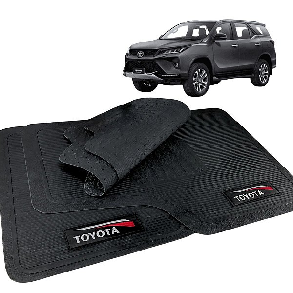 Jogo de Tapete Hilux Sw4 2020 a 2023 Borracha Com Logo