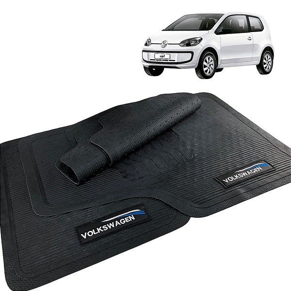 Jogo Tapete VW Up 2014 2015 2016 2017 Borracha com Logo