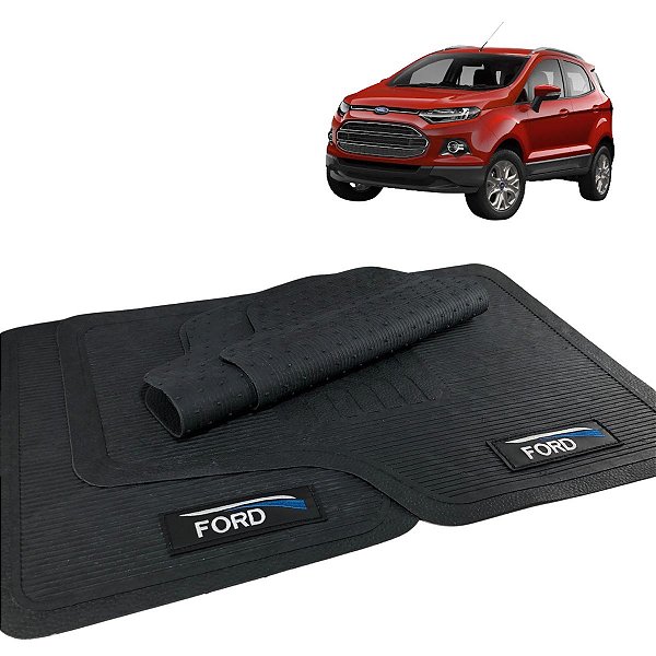 Jogo Tapete EcoSport 2012 2013 2014 2015 Borracha com Logo