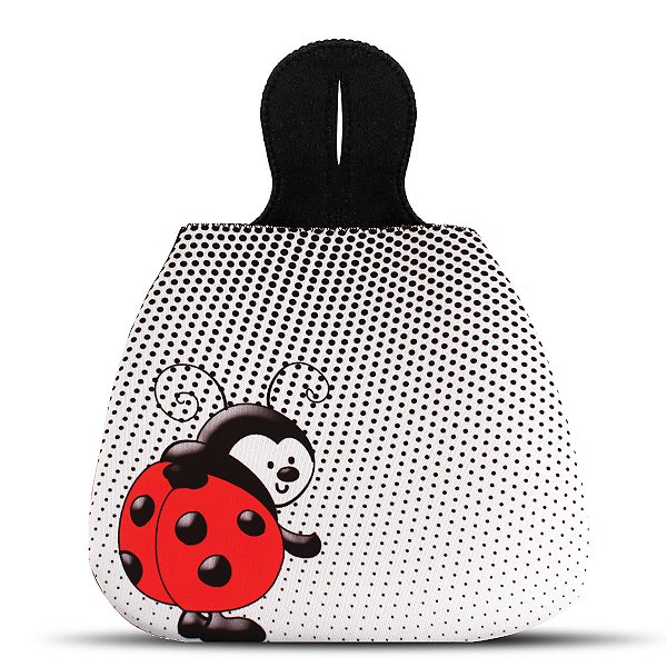 Porta Lixo Lixeirinha Lixinho para Carro em Neoprene Joaninha