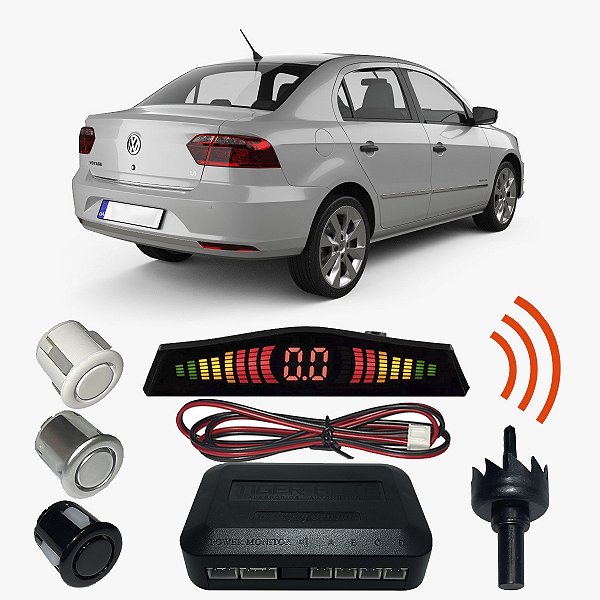 Sensor Estacionamento Ré Voyage com Display 4 pontos