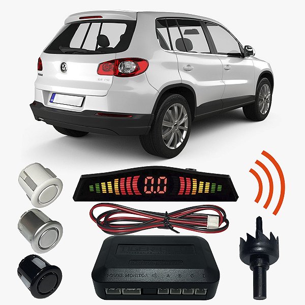 Sensor Estacionamento Ré Tiguan com Display 4 pontos