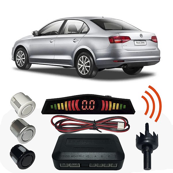 Sensor Estacionamento Ré Jetta com Display 4 pontos