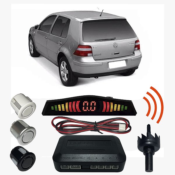 Sensor Estacionamento Ré Golf com Display 4 pontos