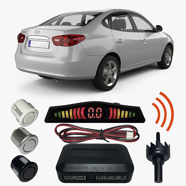 Sensor Estacionamento Ré Elantra com Display 4 pontos