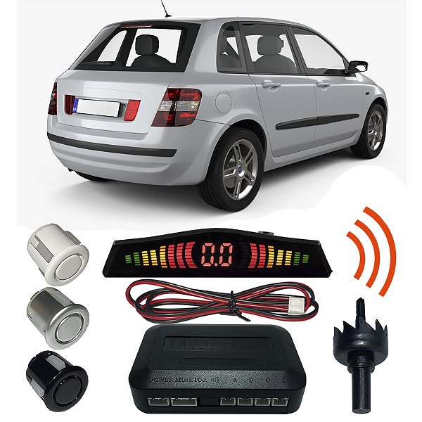 Sensor Estacionamento Ré stilo com Display 4 pontos