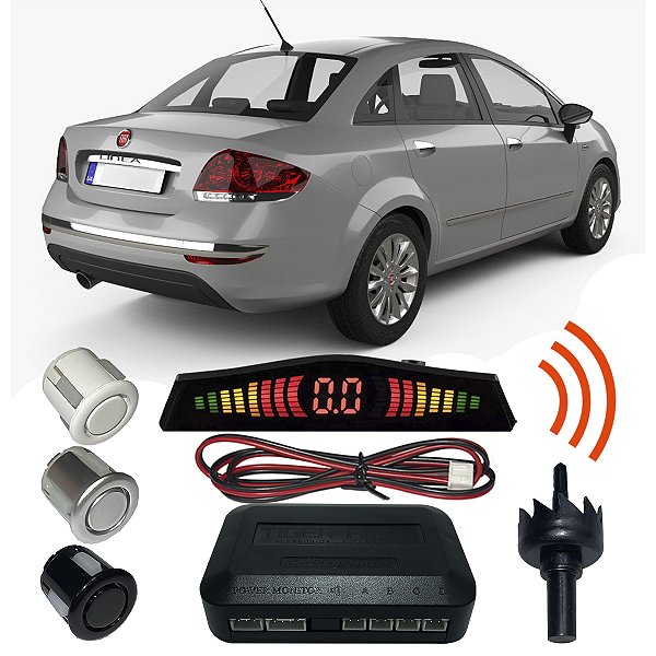 Sensor Estacionamento Ré linea com Display 4 pontos