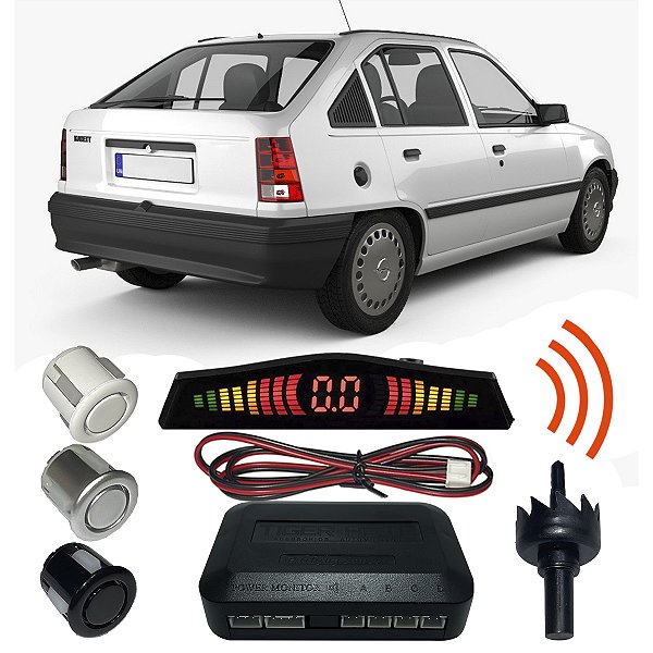 Sensor Estacionamento Ré kadett com Display 4 pontos