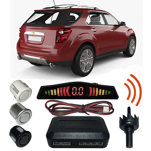 Sensor Estacionamento Ré equinox com Display 4 pontos