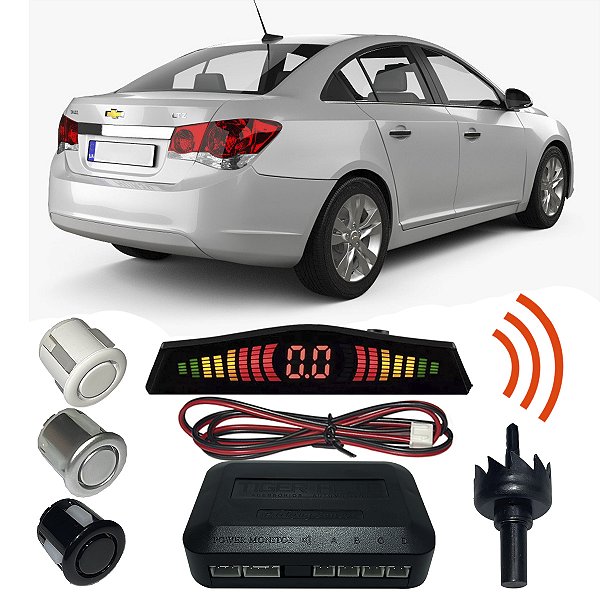 Sensor Estacionamento Ré cruze com Display 4 pontos