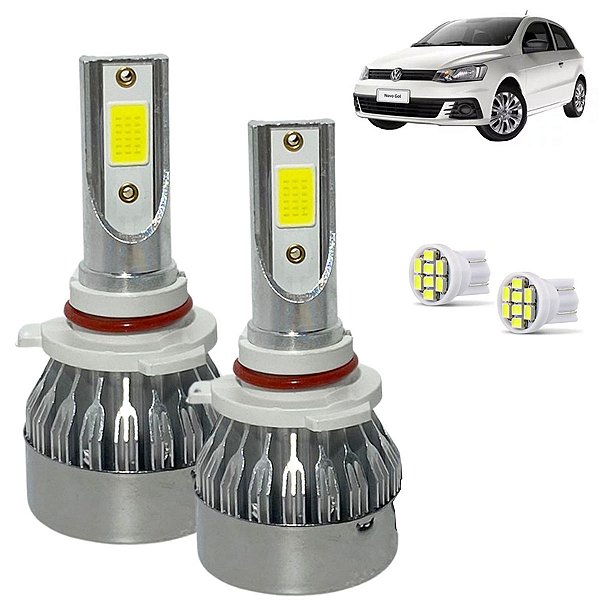 Kit Super Led Gol G7 2017 a 2021 Farol H11  20000 Lumens