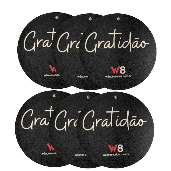 Kit Aromatizante Cheirinho Carro Black 6 peças