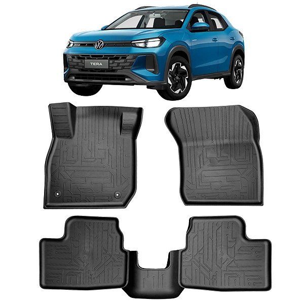 Tapete Bandeja Borracha borda alta para VW Tera 2025