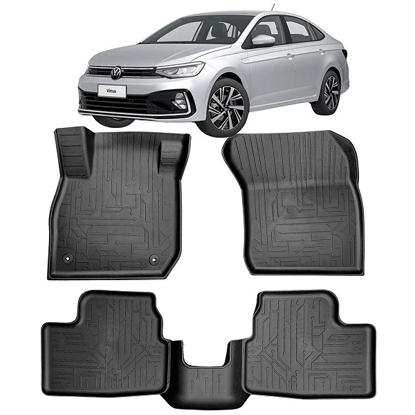 Tapete Bandeja Borracha Borda alta Virtus 2018 a 2025