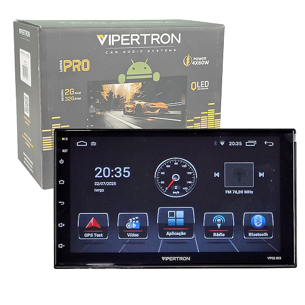 Central Multimidia Android 13 CarPlay 7polegadas