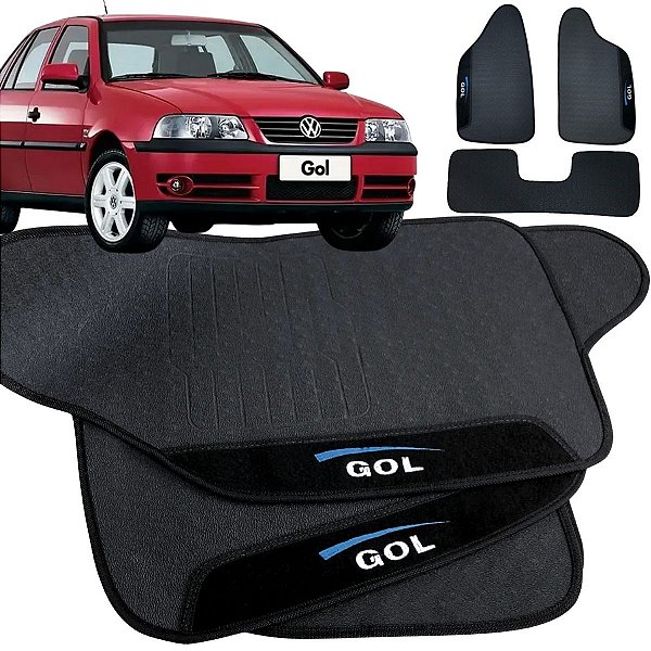 Tapete pra Carro Borracha Gol G2 G3 G4 1999 a 2012 3 Peças