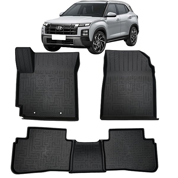 Tapete Bandeja Borracha Borda Alta Creta 2021 a 2025